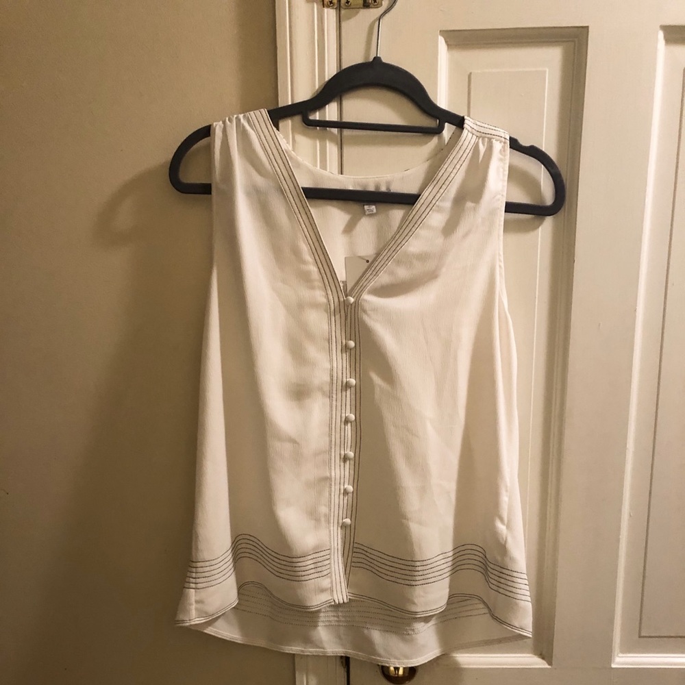 Joie button sleeveless tank